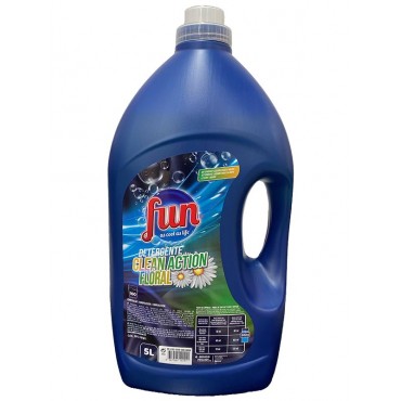 Detergente Liq. Máquina FUN Clean Action Floral- 5LT 100 Doses