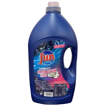 Detergente Liq. Máquina FUN Clean Action Talco- 5LT 100 Doses