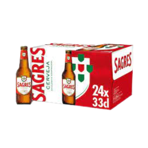 Cerveja Sagres 0,33 CL T.P (CX C/24)